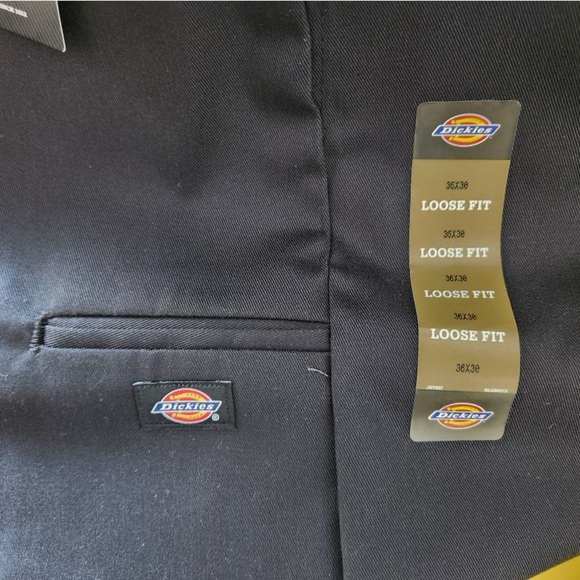 🖤👖🖤 Dickies Men's Loose Fit Double Knee Twill Work Pants - Black - Size 36x30 - Picture 3 of 13